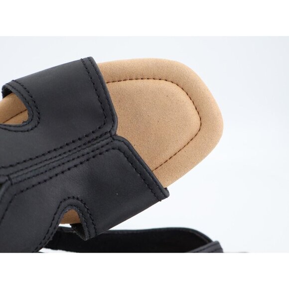 Clarks Women's Kyarra Aster Womens Size 10 M Black Leather Wedge Slingback - Picture 14 of 15